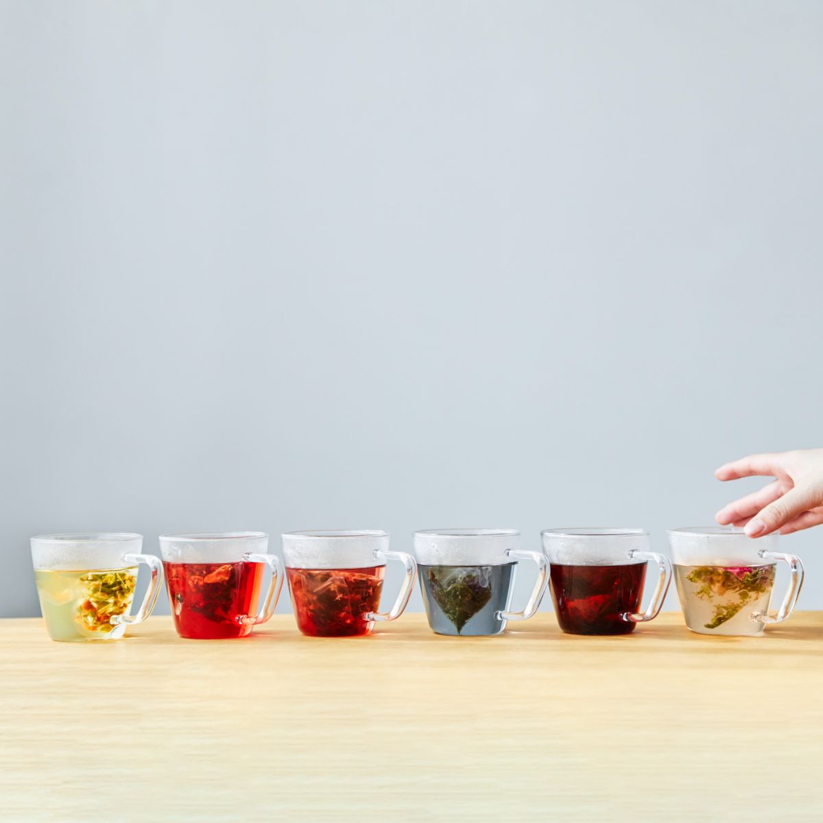 【卸販売】daytune. tea クリアバッグ（6種類×1個、5点セット）